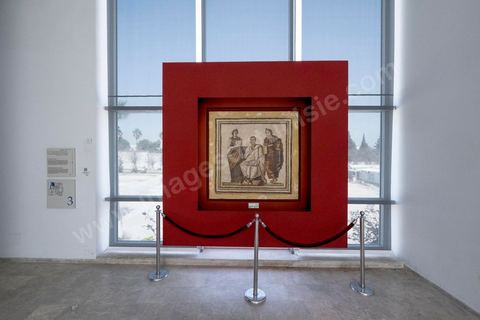 La célèbre mosaique de Virgile attend avec impatience le retour des touristes. Visite des salles du musée du Bardo après l'attaque terroriste du 18 mars qui a fait 21 victimes dont 20 étrangers et 1 Tunisien.