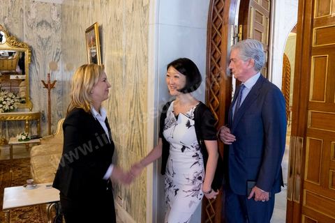 18 avril 2015 : Rencontre entre Fleur Pelerin, minsitre française de la culture et Salma Elloumi Rekik, minstre du tourimse tunisien au Palais de Carthage. Dans le cadre de la promotion de la Tunisie, la ministre française de la Culture Fleur Pelerin s'est rendue en Tunisie dans un voyage organisé par le ministère du tourisme avec une délégation de personnalités françaises et tunisiennes qui participent à la campagne de communication "La Tunisie, moi j'y vais".