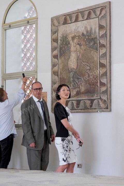 18 avril 2015 : Fleur Pelerin en visite au musée archéologique de Carthage. Dans le cadre de la promotion de la Tunisie, la ministre française de la Culture Fleur Pelerin s'est rendue en Tunisie dans un voyage organisé par le ministère du tourisme avec une délégation de personnalités françaises et tunisiennes qui participent à la campagne de communication "La Tunisie, moi j'y vais".