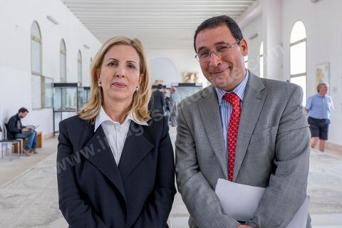 18 avril 2015 :  Salma Elloumi Rekik, minstre du tourimse tunisien, et Abdellatif Hamam, Direcetur général de l'ONTT. Dans le cadre de la promotion de la Tunisie, la ministre française de la Culture Fleur Pelerin s'est rendue en Tunisie dans un voyage organisé par le ministère du tourisme avec une délégation de personnalités françaises et tunisiennes qui participent à la campagne de communication "La Tunisie, moi j'y vais".