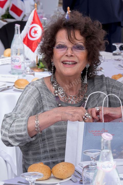 18 avril 2015 : Claudia Cardinale. Dans le cadre de la promotion de la Tunisie, la ministre française de la Culture Fleur Pelerin s'est rendue en Tunisie dans un voyage organisé par le ministère du tourisme avec une délégation de personnalités françaises et tunisiennes qui participent à la campagne de communication "La Tunisie, moi j'y vais".