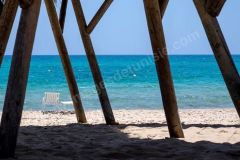 12 juillet 2015 : deux semaines après l'attentat de Sousse, les plages touristiques de Hammamet sont désertes, la police à pied, à cheval et en quad, sillone les plages. Le dispositif de sécurité est en place pour protéger les touristes.