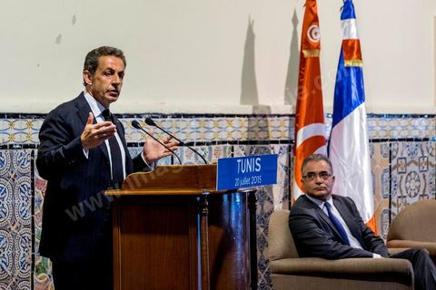 20 juillet 2015 : Rencontre politique entre le parti tunisien de Nidaa Tounes et le Parti Les Républicains. Visite de Nicolas Sarkozy en Tunisie à titre de Président du Pparti Les Républicains.
