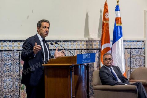 20 juillet 2015 : Rencontre politique entre le parti tunisien de Nidaa Tounes et le Parti Les Républicains. Visite de Nicolas Sarkozy en Tunisie à titre de Président du Pparti Les Républicains.