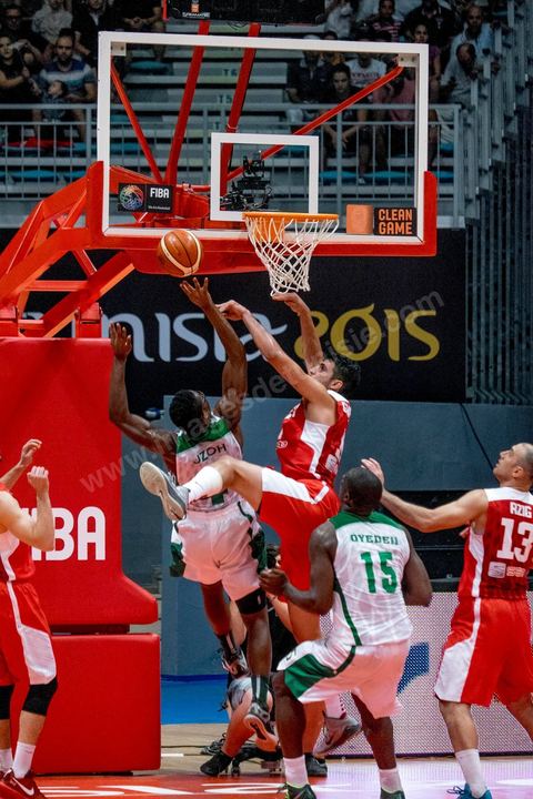 23 août 2015 : dernier match de poule de la Tunisie contre le Nigéria lors de l'AfroBasket Tunisia 2015. Victoire de la Tunisie (70-59) et finie première de son groupe.