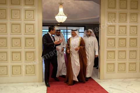 29 novembre 2016 : Cérémonie d'ouverture de la Conférence Tunisia 2020 par président Tunisien Beji Caid Essebsi, avec Emir du Qatar, Premiers Ministres tunisien, français et algérien.