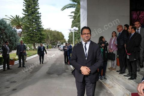 29 novembre 2016 : Cérémonie d'ouverture de la Conférence Tunisia 2020 par président Tunisien Beji Caid Essebsi, avec Emir du Qatar, Premiers Ministres tunisien, français et algérien.