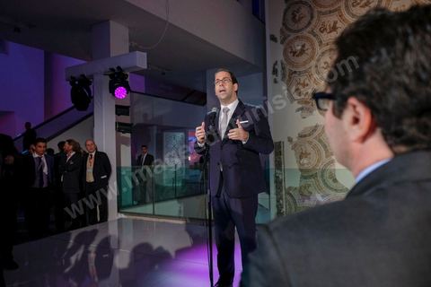 29 novembre 2016 : Discours de Youssef Chahed, Premier ministre, et Fadhel Abdelkefi, ministre de la coopération à la soirée au Musée du Bardo de la conférence Tunisia 2020