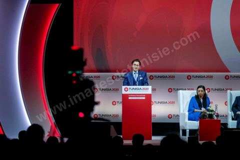 30 novembre 2016 allocution de cloture de la conférence internationale Tunisia2020 par Fadhel Abdelkefi. 