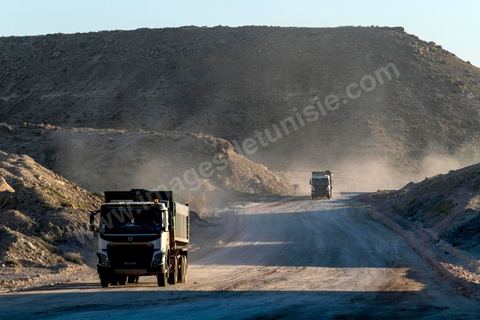 au coeur des carrières d'extractions de phosphate 