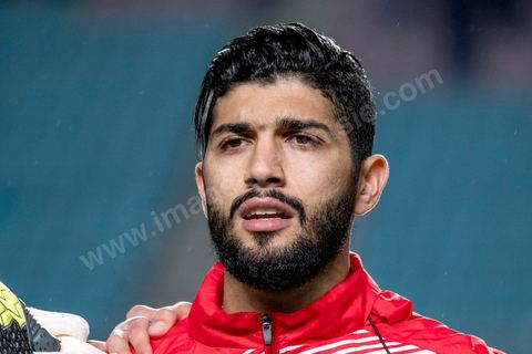 23 mars 2018 : Ferjani Sassi. Match de football amical entre la Tunisie et l'Iran en vue de la préparation à la coupe du monde de football en Russie en juin 2018. match au stade de Radès, banlieue sud de Tunis, avec près de 4000 spectateurs et sous une pluie intensive, la Tunisie remporte le match 1 à 0. 