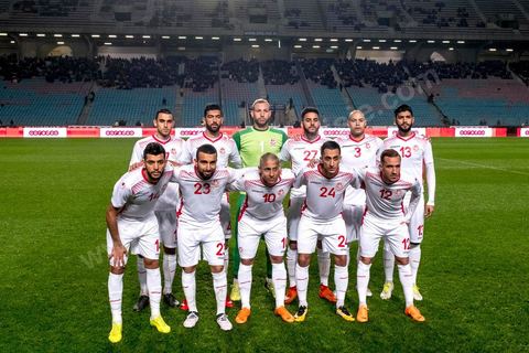 23 mars 2018 : Match de football amical entre la Tunisie et l'Iran en vue de la préparation à la coupe du monde de football en Russie en juin 2018. match au stade de Radès, banlieue sud de Tunis, avec près de 4000 spectateurs et sous une pluie intensive, la Tunisie remporte le match 1 à 0. 