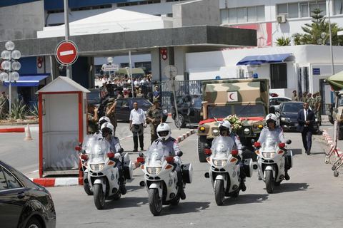 26 juillet 2019 : sortie de la dépouille du président Beji Caïd Essebsi de l'hopital Militaire de Tunis