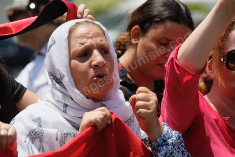 26 juillet 2019 : sortie de la dépouille du président Beji Caïd Essebsi de l'hopital Militaire de Tunis