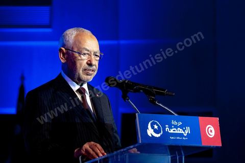 30 août 2019 : Discours de Rached Ghannouchi, président du parti et candidat aux legislatives à Tunis. Au palais des congrès de Tunis, le parti Ennahdha organise sa grande conférence de présentations des candidats et programmes pour les élections législatives et présidentielles de cette fin d'année 2019. Présentation du programme électoral, présentation des têtes de listes législatives, et, à leur tête le Rached Ghannouchi, qui se présente comme député sur Tunis, et,  pésentation du  premier candidat à la présidentielle pour le parti, Abdlefattah