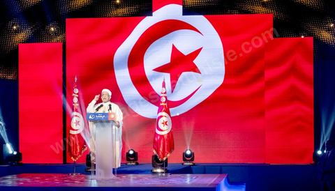 30 août 2019 : Discours de Abdlefattah Mourou, premier candidat d'Ennahda aux présidentielles. Au palais des congrès de Tunis, le parti Ennahdha organise sa grande conférence de présentations des candidats et programmes pour les élections législatives et présidentielles de cette fin d'année 2019. Présentation du programme électoral, présentation des têtes de listes législatives, et, à leur tête le Rached Ghannouchi, qui se présente comme député sur Tunis, et,  pésentation du  premier candidat à la présidentielle pour le parti, Abdlefattah