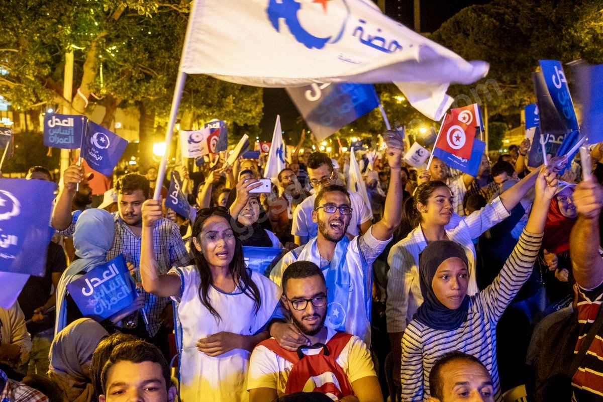 M50-500 Meeting Ennahdha legislatives Ghannouchi Tunis 03102019