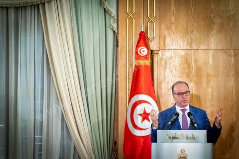 28 février 2020 : Dsiocurs de Elyes Fakhfakh à la passation de pouvoir entre les deux chefs de gouvernement, Youssef Chahed, sortant, et Elyes Fakhfakh, fraichement investi par le parlement. La cérémonie que c'est déroulé en présence des memebres des deux gouvernements commença par un discours de Youssef Chahed puis de Elyes Fakhfakh. 