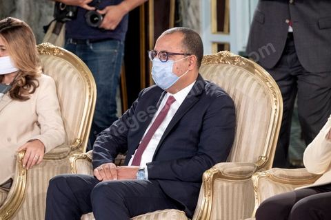 17 août 2020 : Hichem Mechichi, ministre de l'intérieur et Chef de Gouvernement désigné le 25 juillet 2020 par le Président Kais Saied pour former un nouveau gouvernement suite à la démission demandée de Elyes Kakhfakh.