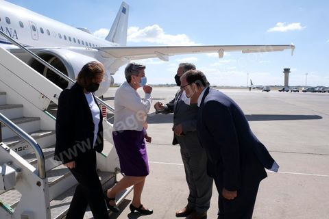 Arrived in Tunis airport of Ylva Johansson, European Commissioner for Home Affairs, and Luciana Lamorgese, Interior Ministery of Italia, will visit Tunisia on Thursday 20 and Friday 21 May 2021.