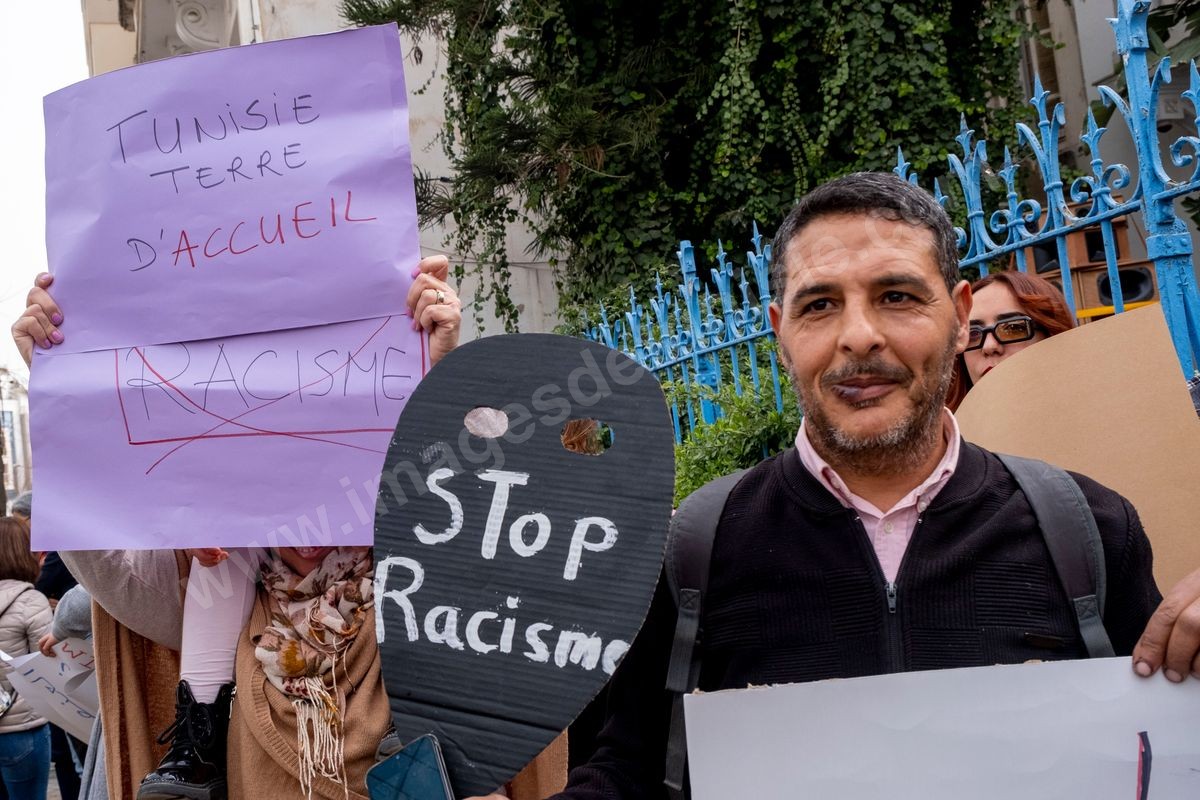 M68-300 Manifestation contre le racisme et les propos de Kais Saied 25022023