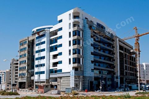 Chantier de construction immobilier à la zone urbaine nord de Tunis