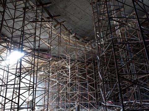 Chantier de construction de deux citernes d'eau dans la région de Sfax
