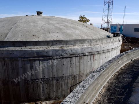Chantier de construction de deux citernes d'eau dans la région de Sfax