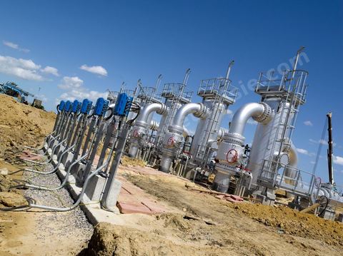 Chantier de construction de l'usine de compression de gaz de Korba au Cap Bon