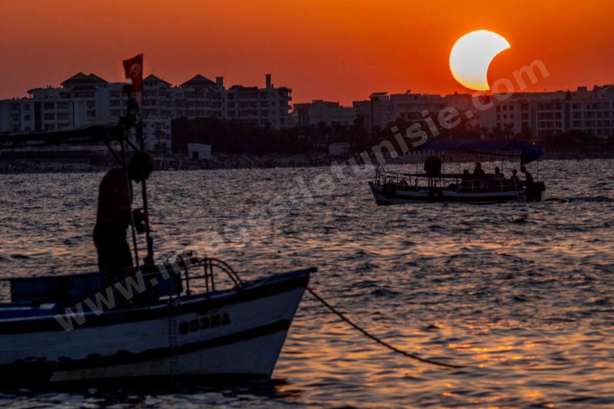 Partial Solar Eclipse in Mahdia, August 12, 2026