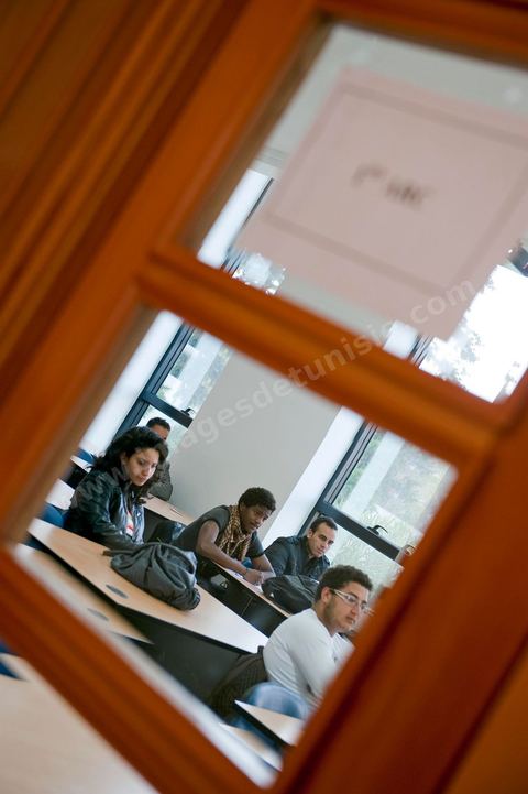 Salle de classe à l'Université Privée Tunis Carthage (UTC) à la Soukra - banlieue nord de Tunis