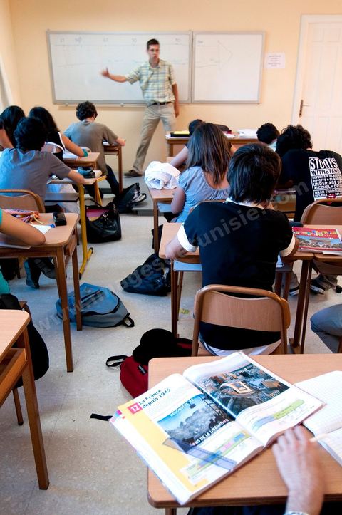Salle de classe du lycée et collège de l'iInternational School of Carthage ISC - Ecole International de Carthage - Ecole privée couvrant les enseignements de la maternelle au lycée