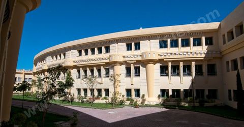 Vue exterieur des batiments de l'International School of Carthage ISC - Ecole International de Carthage - Ecole privée couvrant les enseignements de la maternelle au lycée