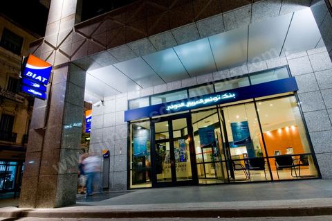 Agence bancaire de la BIAT - Banque Internationale Arabe de Tunisie - Siège social à Tunis