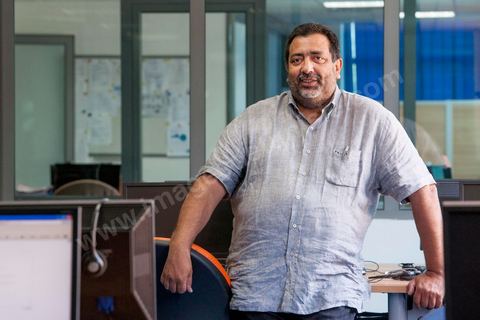 Alain Guettaz,directeur général de Pro2C à Tunis. Call center