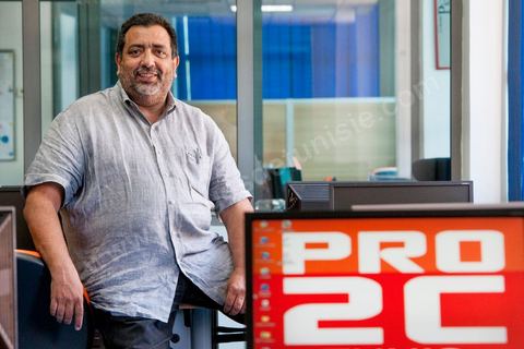 Alain Guettaz,directeur général de Pro2C à Tunis. Call center
