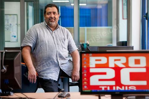 Alain Guettaz,directeur général de Pro2C à Tunis. Call center