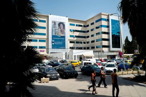 L'immeuble de Téléperformances au coeur de Tunis. Call center