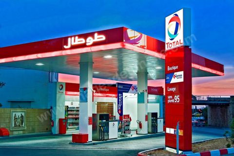 Stations service de Total en Tunisie, atelier de réparation et pompes à essence