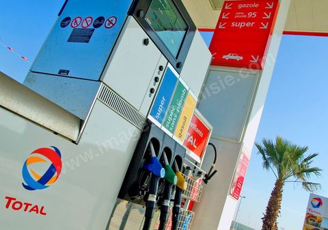 Stations service de Total en Tunisie, atelier de réparation et pompes à essence