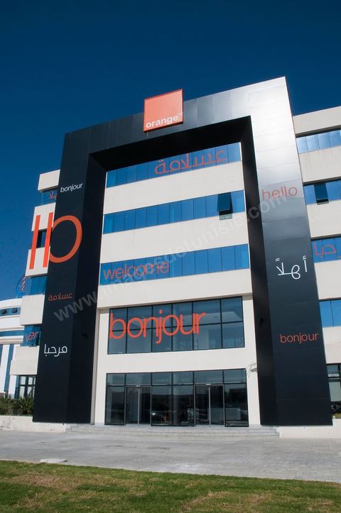 Siège social de Orange Tunisie au Centre urbin Nord à Tunis