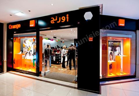 Boutique Orange Tunisie opérateur privé téléphonie mobile, fixe, internet 3G.
