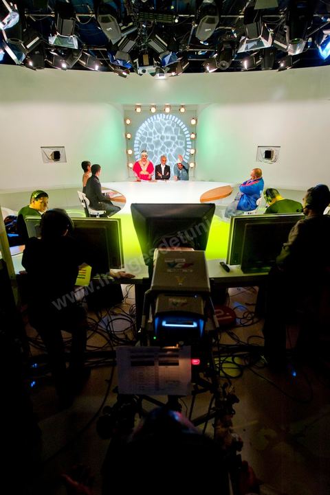 Plateau et coulisses de l'émission Ness Nesma de Nesma TV la télé du Grand Maghreb