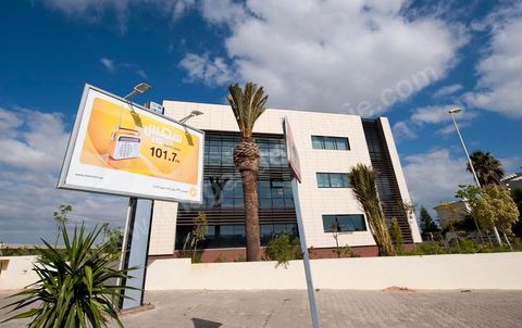 Siège de la nouvelle radio tunisienne privée Shem's aux berges du Lac de Tunis