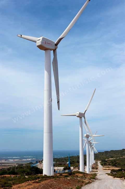 STEG Wind Farm in Sidi Daoud, north of Cap Bon