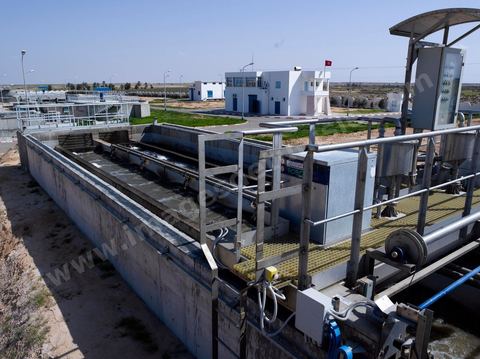 Station d'épuration et de traitement des eaux près de Mareth dans le sud-est