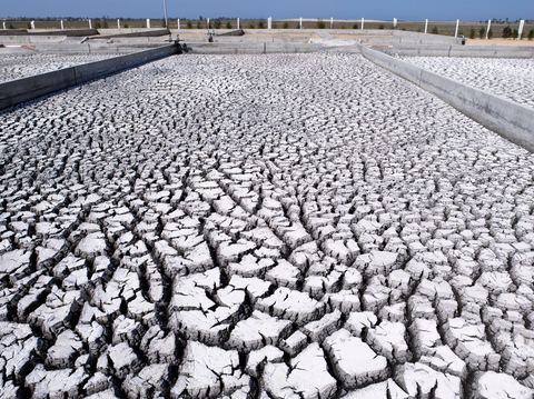 Station d'épuration et de traitement des eaux près de Mareth dans le sud-est
