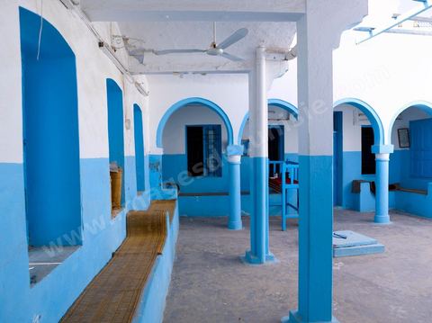 Synagogue dans le quartier juif de Hara Kebira dans la banlieue de Houmt Souk sur l'île de Djerba