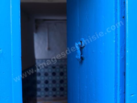 Synagogue dans le quartier juif de Hara Kebira dans la banlieue de Houmt Souk sur l'île de Djerba