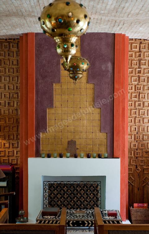 Grand salon du Dar El Hadir de Antoine dans la medina de Tozeur
